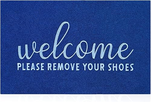 Miniatura 19 de AAZZKANG Tapete amarillo antideslizante y duradero para zapatos, grande, 36 x 24 pulgadas, ultra absorbente, fácil de limpiar, tapete para puerta