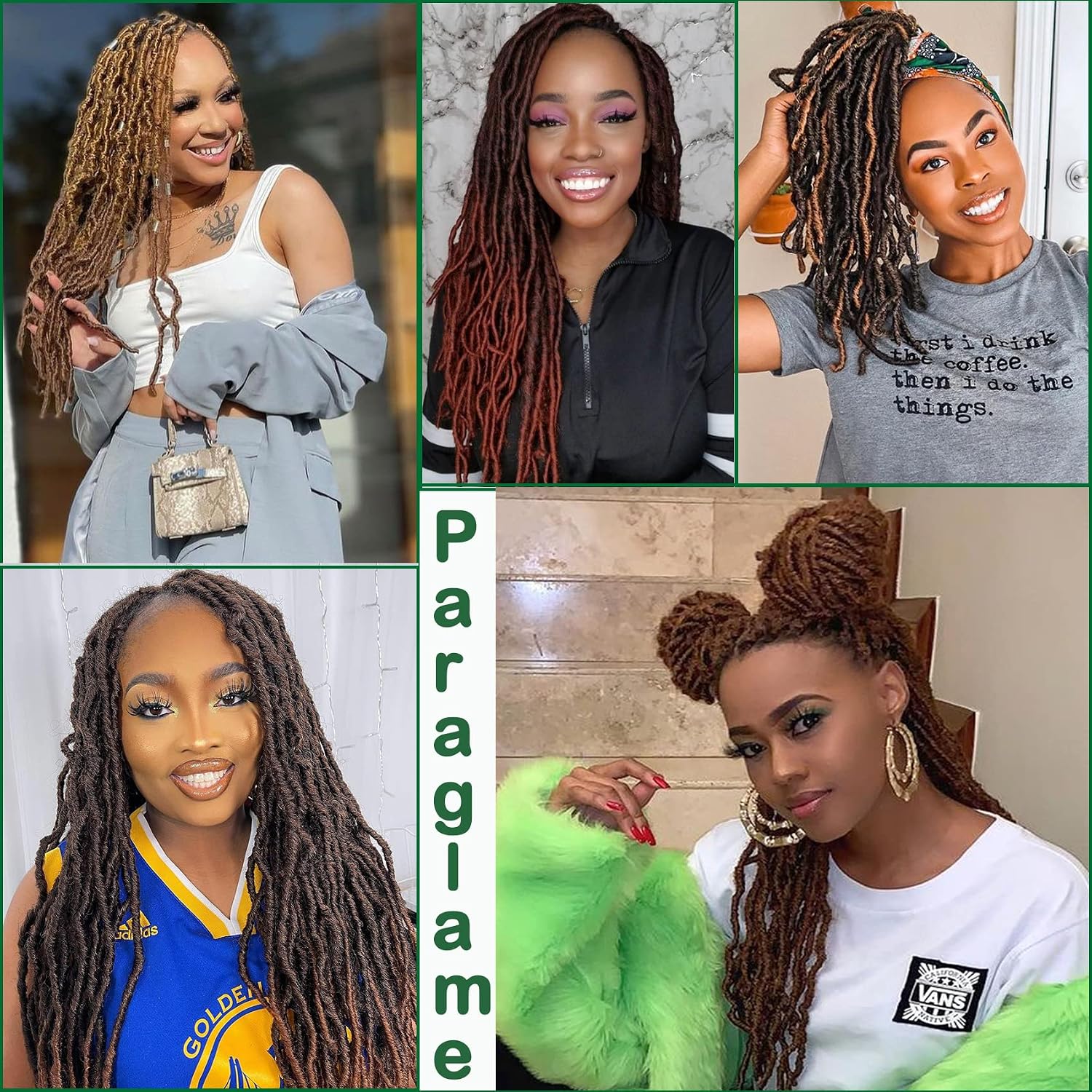 Short Faux Locs Crochet Hair 14 Inch Soft Locs 8 Packs Natural Black Pre-Looped New Soft Faux Locs Curly Hair Extension, Goddess Locs for Women (8 Packs, 1B#)