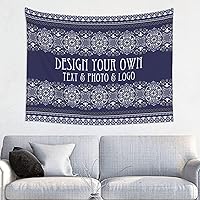 Vista 1 de FAMILOVE Tapiz de pared personalizado, para colgar en la pared, bohemio, hippie, mandala tapiz para dormitorio, estético, regalos para hombres