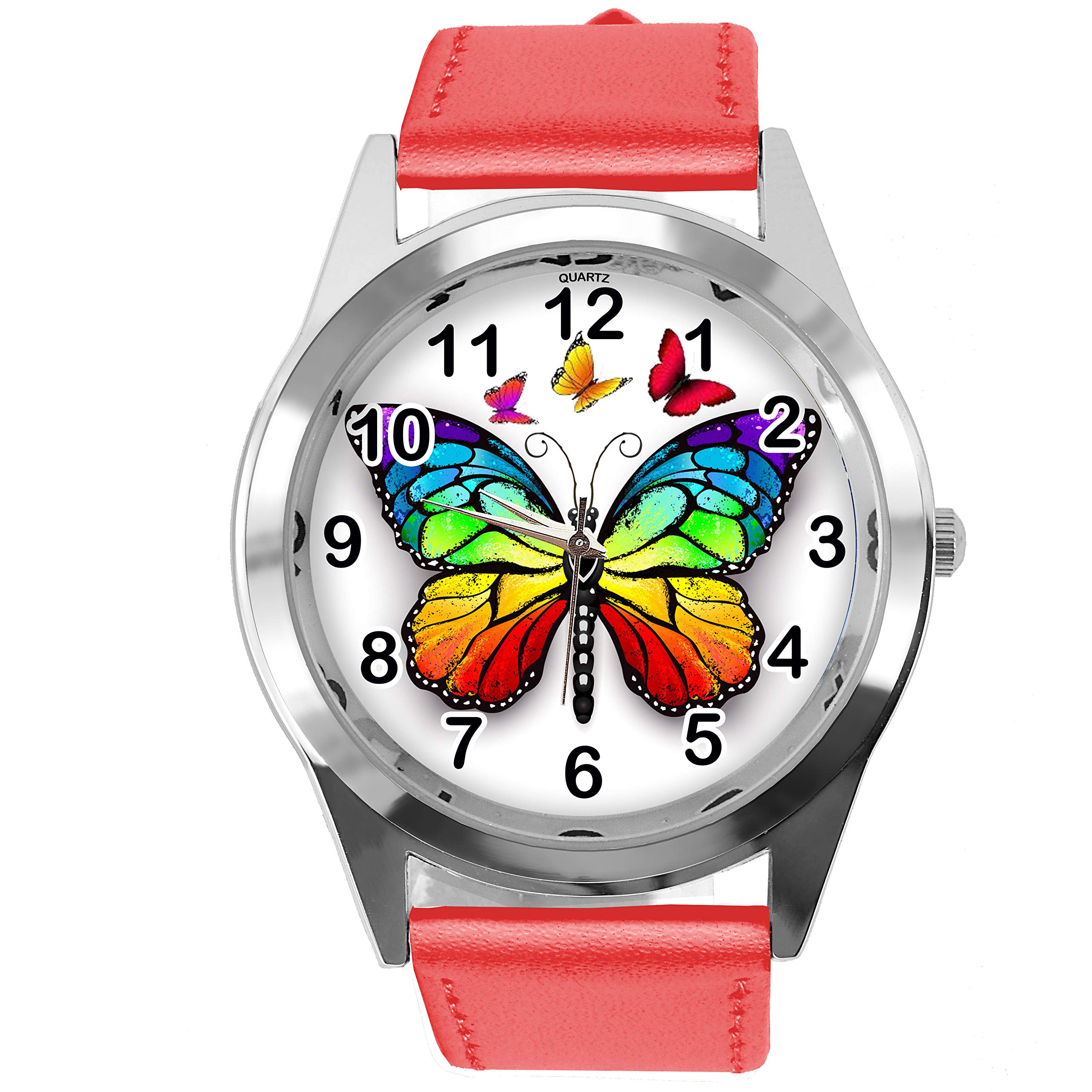 TAPORT Orologio rotondo in pelle gialla per i fan del | FindTheDeal