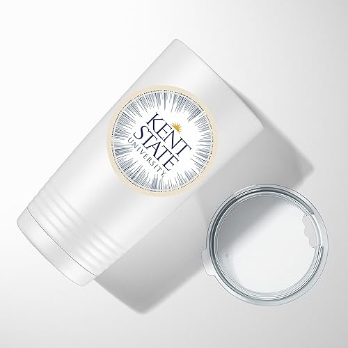 Miniatura 5 de greeklife.store Kent State University - Vaso de acero inoxidable, 20 onzas, base anillada (Kent State University #8)