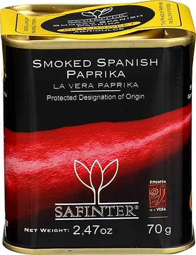 Safinter Smoked Spanish Paprika Bittersweet, 2.47 oz Tin