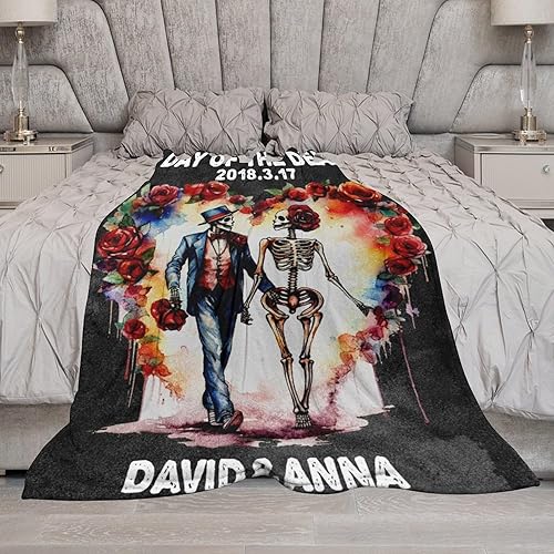 Miniatura 6 de Regalos temáticos de Halloween, manta de Halloween personalizada con nombre para mujeres, hombres, niños y niñas, regalos personalizados para