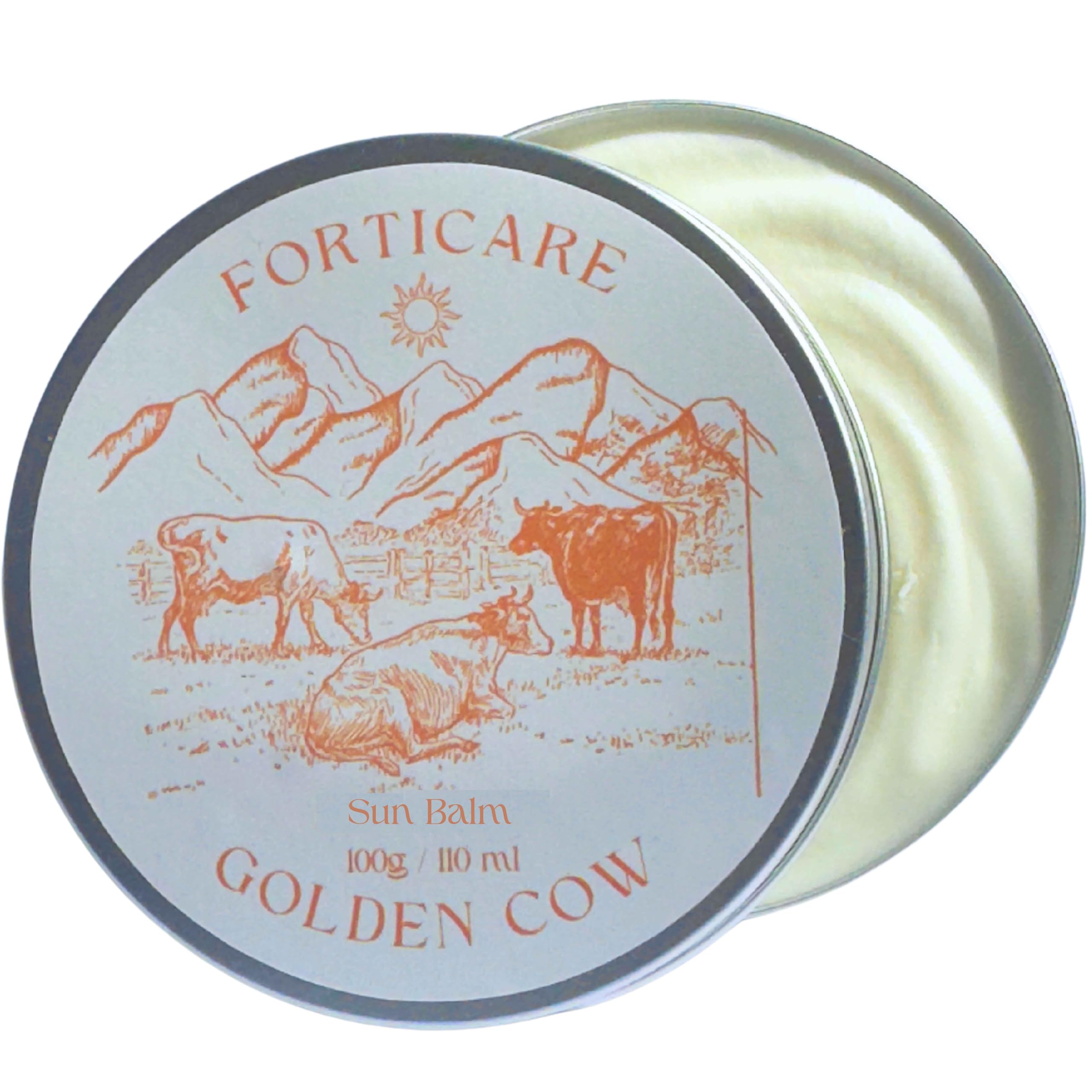 Grass Fed Beef Tallow Sun Balm with Non-Nano Zinc Oxide, Natural Mineral Moisturiser for Face & Body