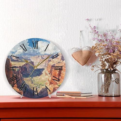 Miniatura 2 de the Grand Canyon 10 Inch Round wall clock small Non-Ticking Art for Kitchen Bathroom relojes de pared para cocina
