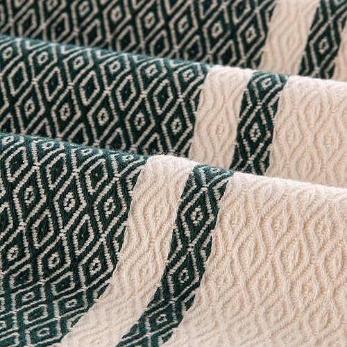 Vista 20 de Rumi & Shams - Toallas de mano turcas estilo bohemio de granja 2 piezas, 16 x 32 pulgadas 100% algodón Azul marino