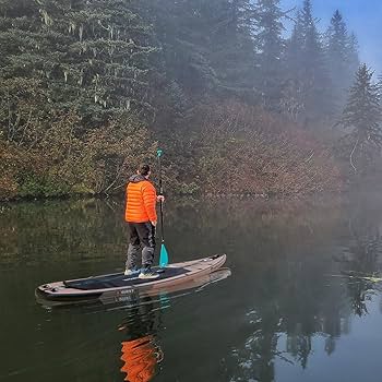 325cm長x 80cm幅x 15cm厚 インフレータブルパドルボード Amazon | WOWSEA Rainbow R1 インフレータブルパドルボード