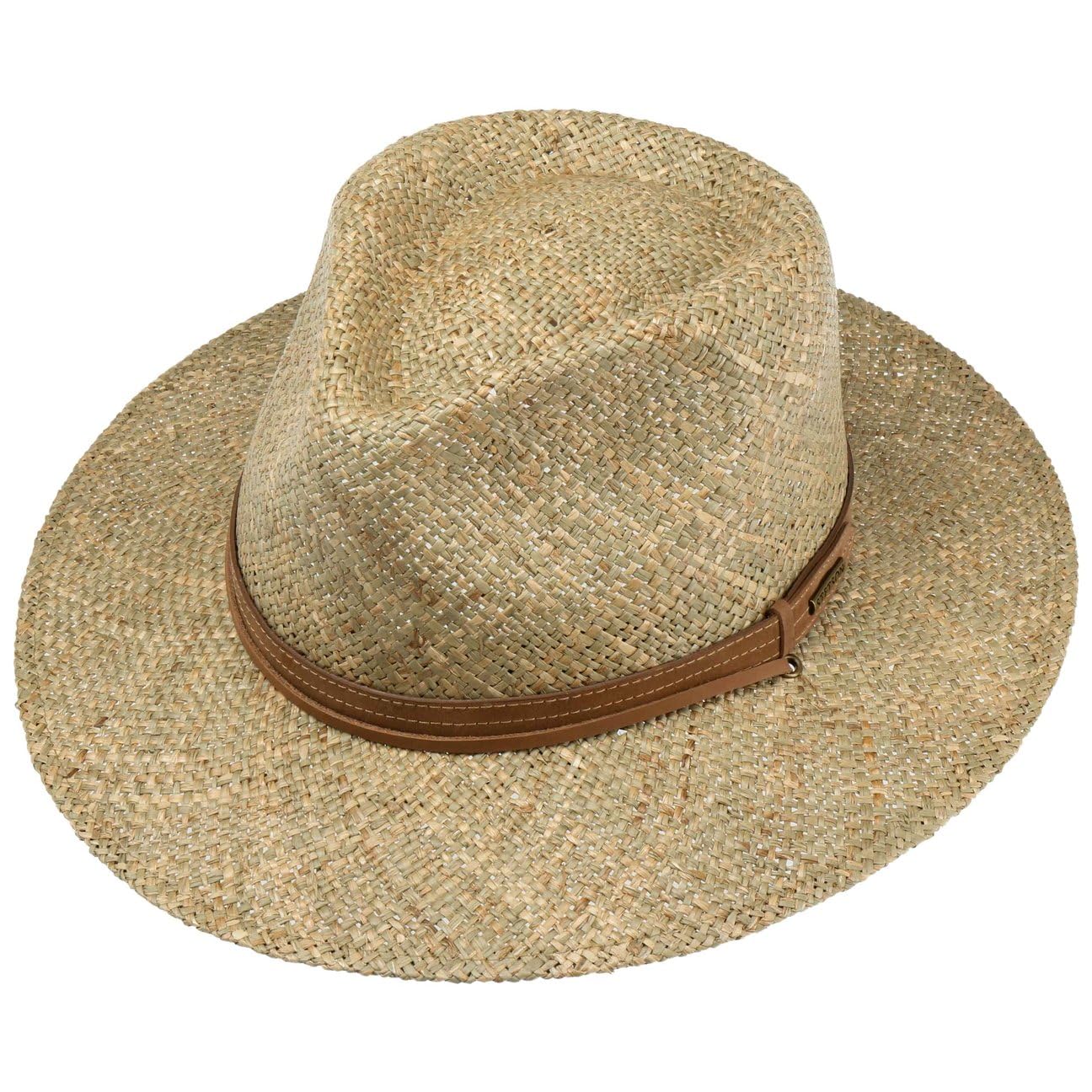 Stetson CHAPEAUSHOP Traveller Chapeau de Paille avec jugulaire Bande en Cuir Homme Printemps Ete