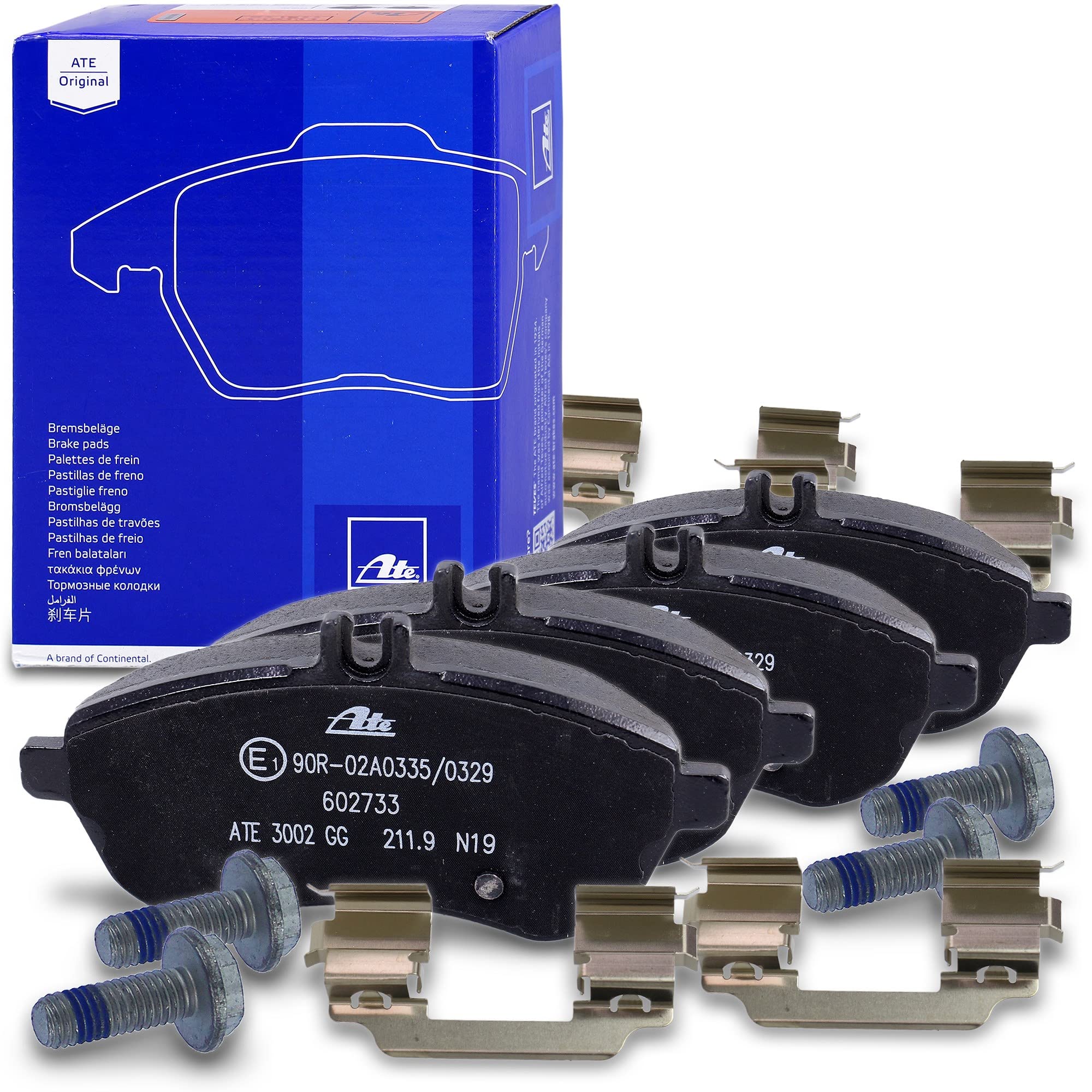 ATE Bremsenset Vorderachse inkl. Bremsscheiben vorne Ø 288 mm und Bremsbeläge vorne Kompatibel mit MERCEDES-BENZ C-Klasse (W204), C-Klasse Coupe (C204), C-Klasse T-Model (S204)