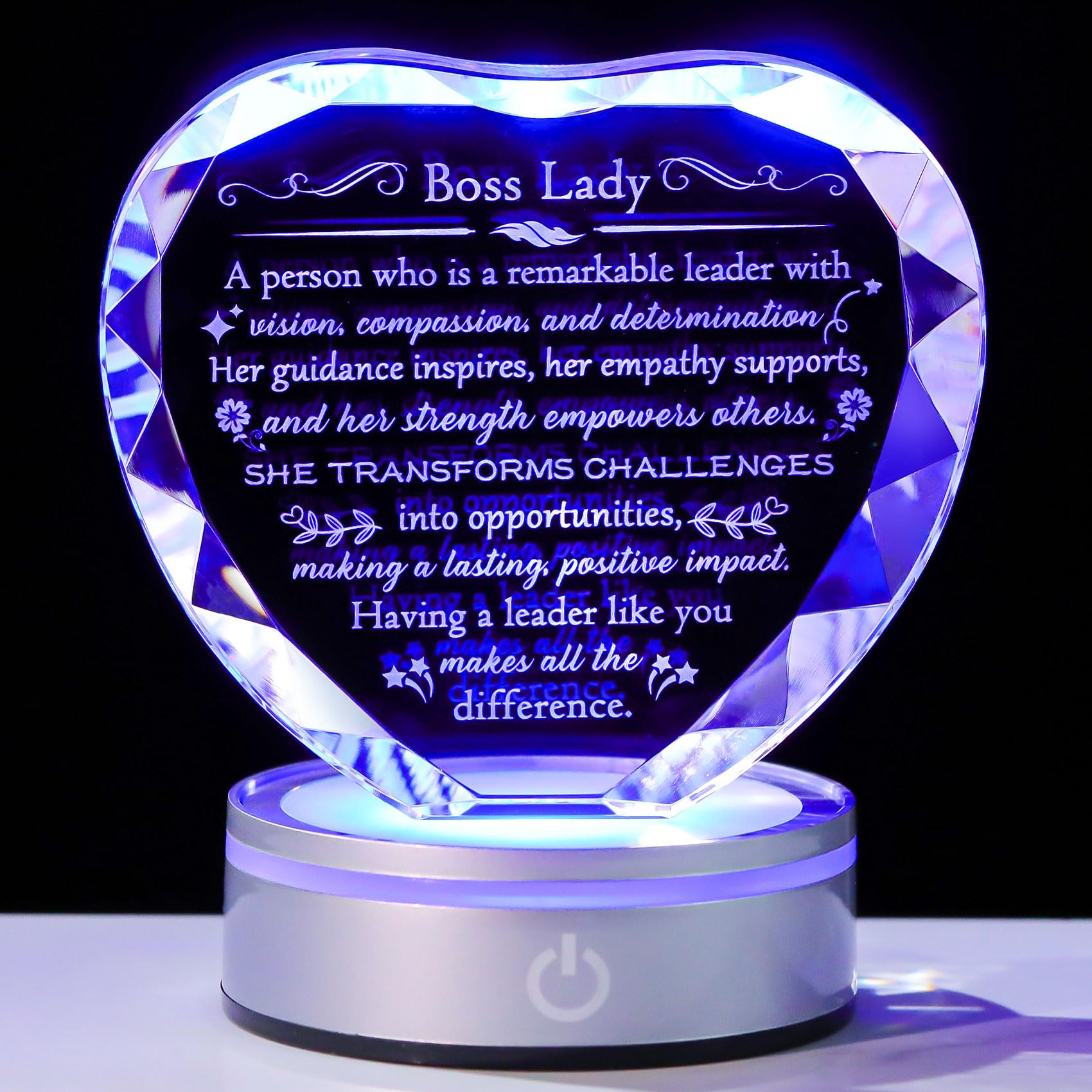 Enjinkail Heart Crystal Gift