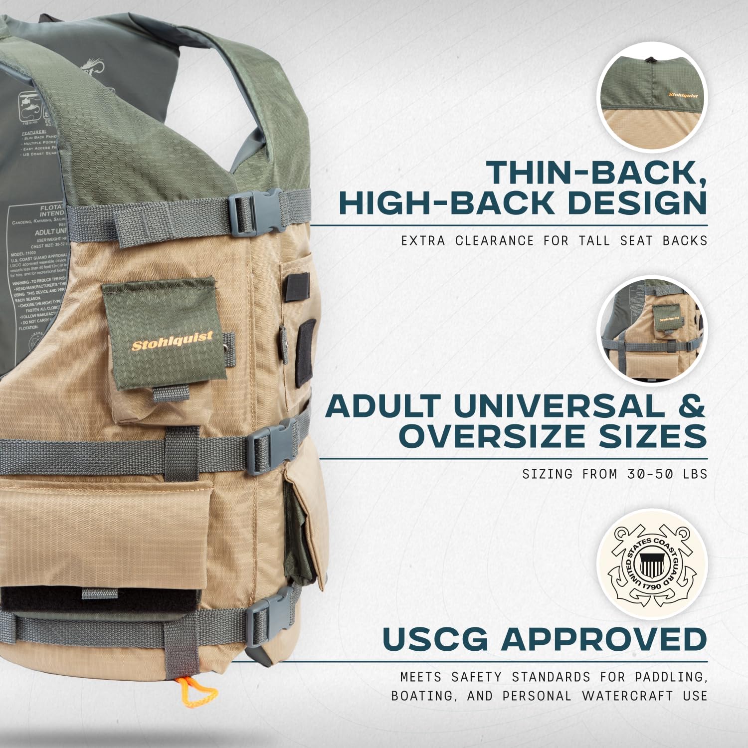 Stohlquist Fisherman Lifejacket (PFD)