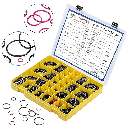 Miniatura 4 de BUSY-CORNER 4C-4782 Kit de juntas tóricas de sellado, nitrilo 90, juntas tóricas para accesorios de manguera hidráulica, compatible con excavadora