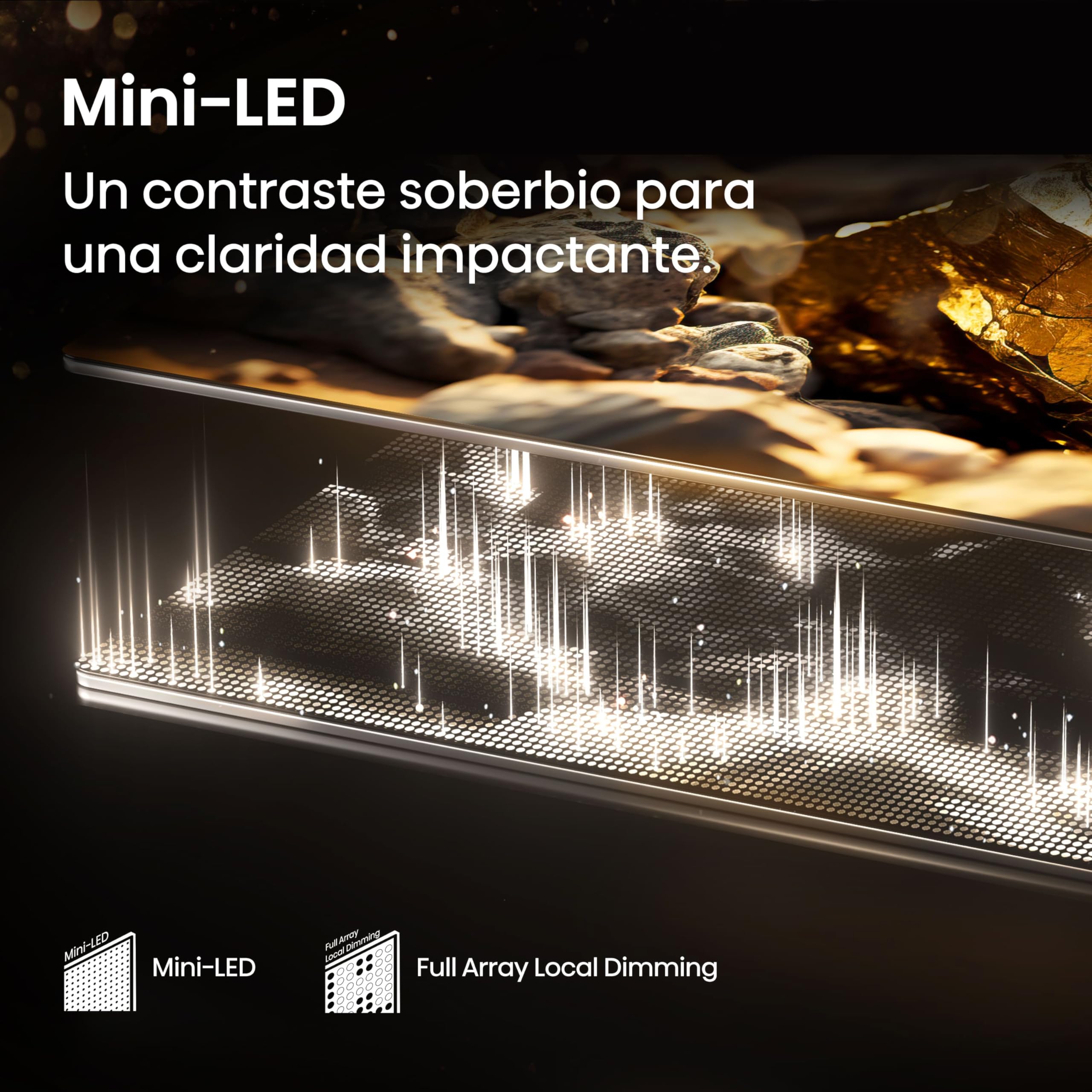 Hisense 55E8Q - Mini LED Smart TV, Quantum Dot, 144Hz, Subwoofer Integrado, Dolby Vision IQ & Dolby Atmos, Full Array Local Dimming, Procesador Hi-View Engine