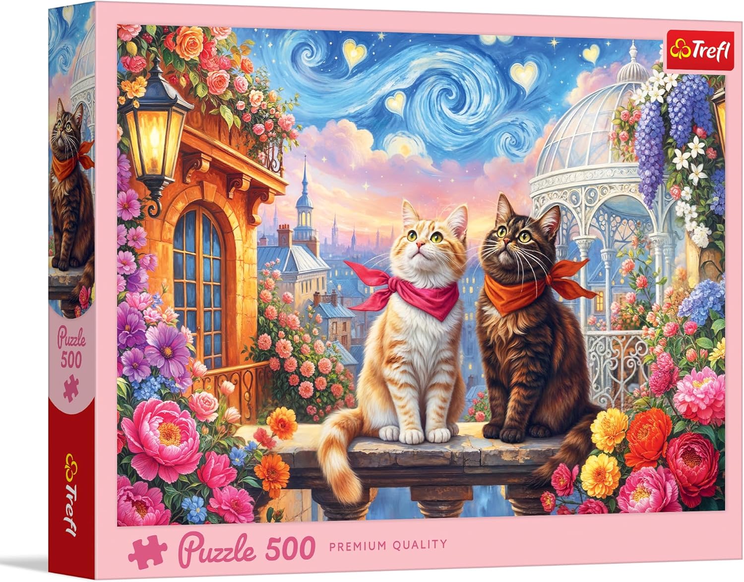 Trefl - Cats in Love - 500-piece Jigsaw Puzzle - DIY Puzzle, Creative Entertainment, for Adults and Children Aged 10 and up