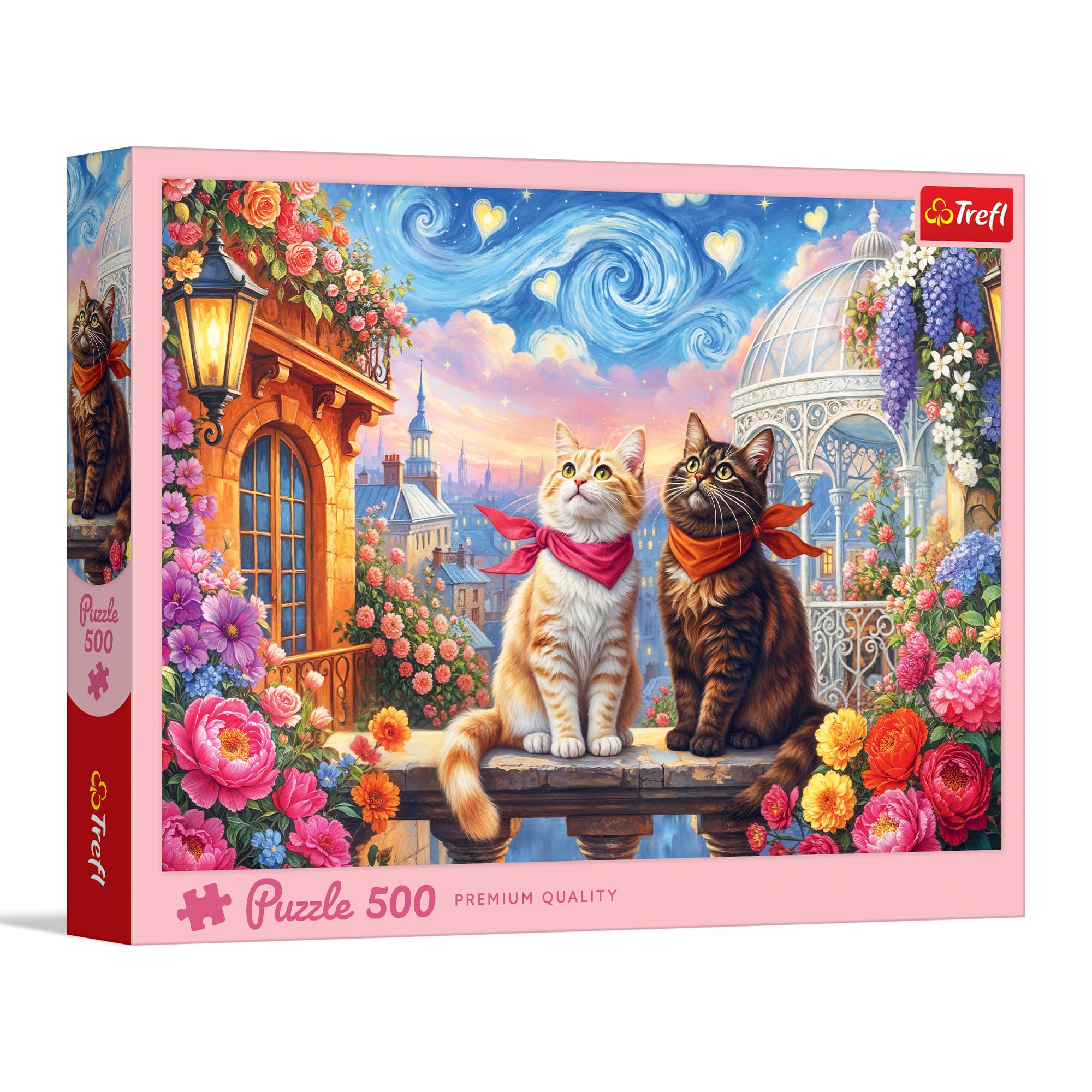 Amazon.com: Trefl Cats in Love - 500 Piece Puzzle 18.9