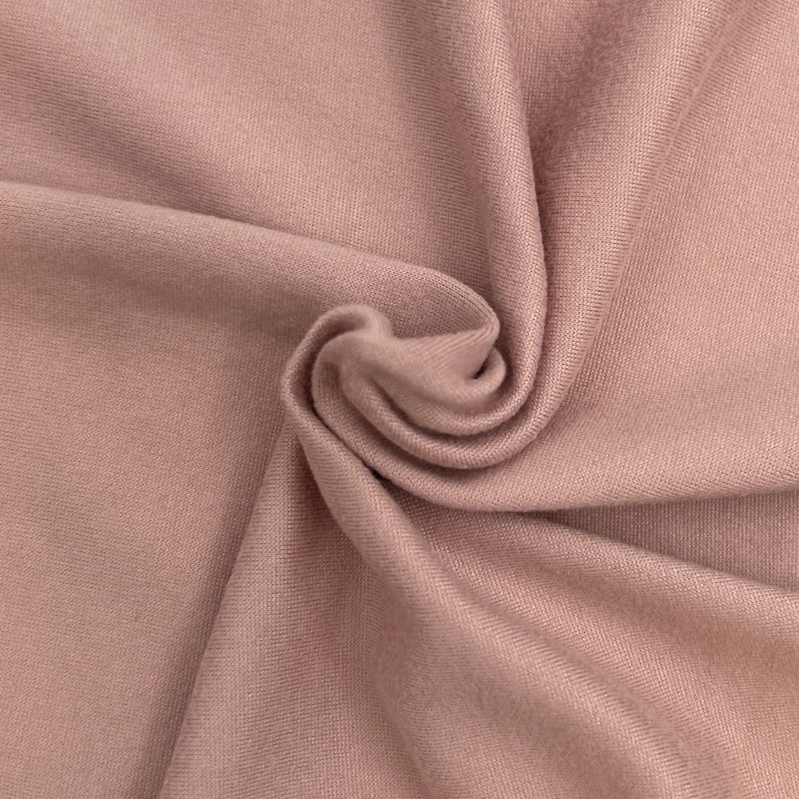 Texco Inc DTY Double Sided Brushed Stretch Fabric (180 GSM) -1 Yard, Dusty Rose