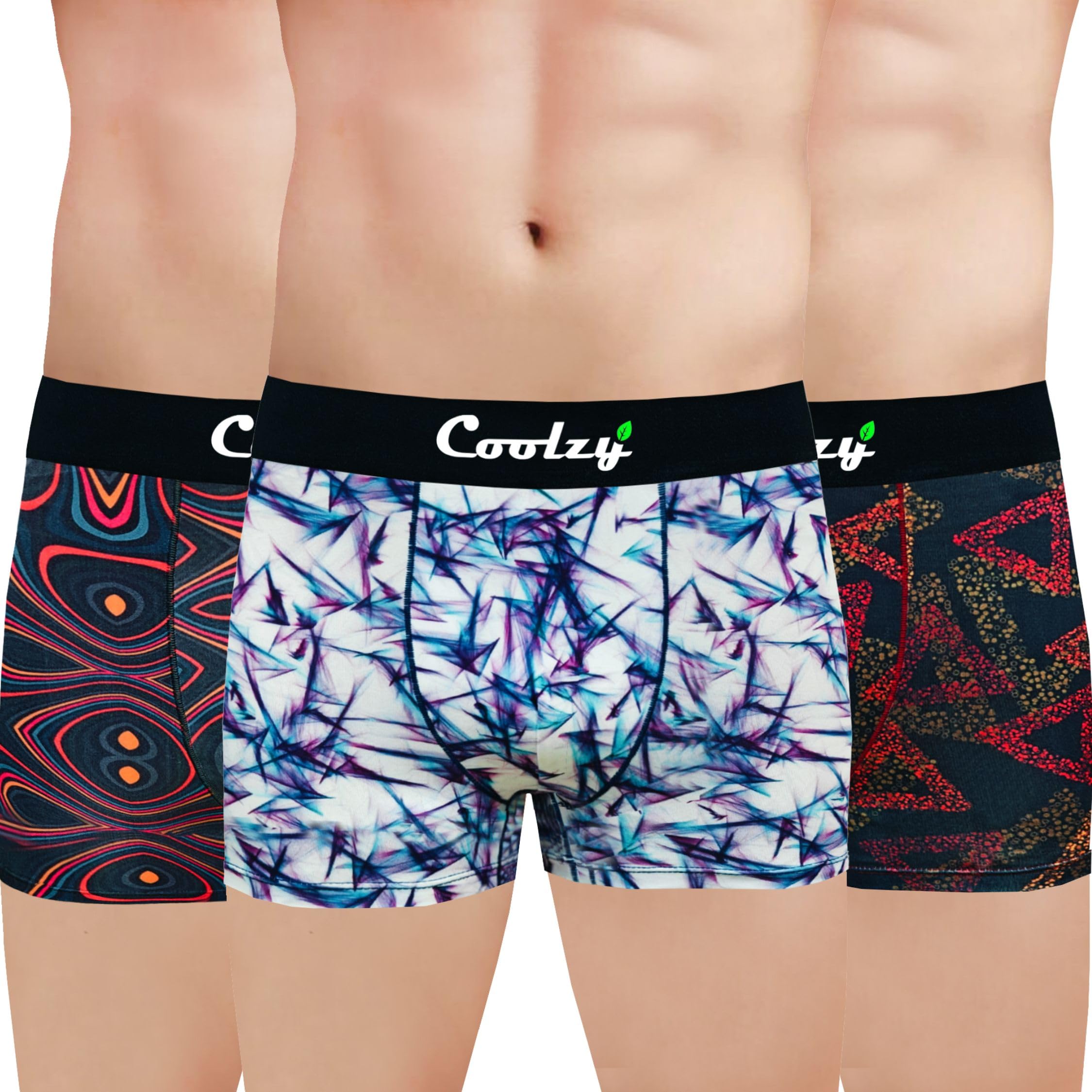 coolzy Cotton Spendex Fabric Altra Soft Trunk Printed Underwear Pack of 3-picture-34