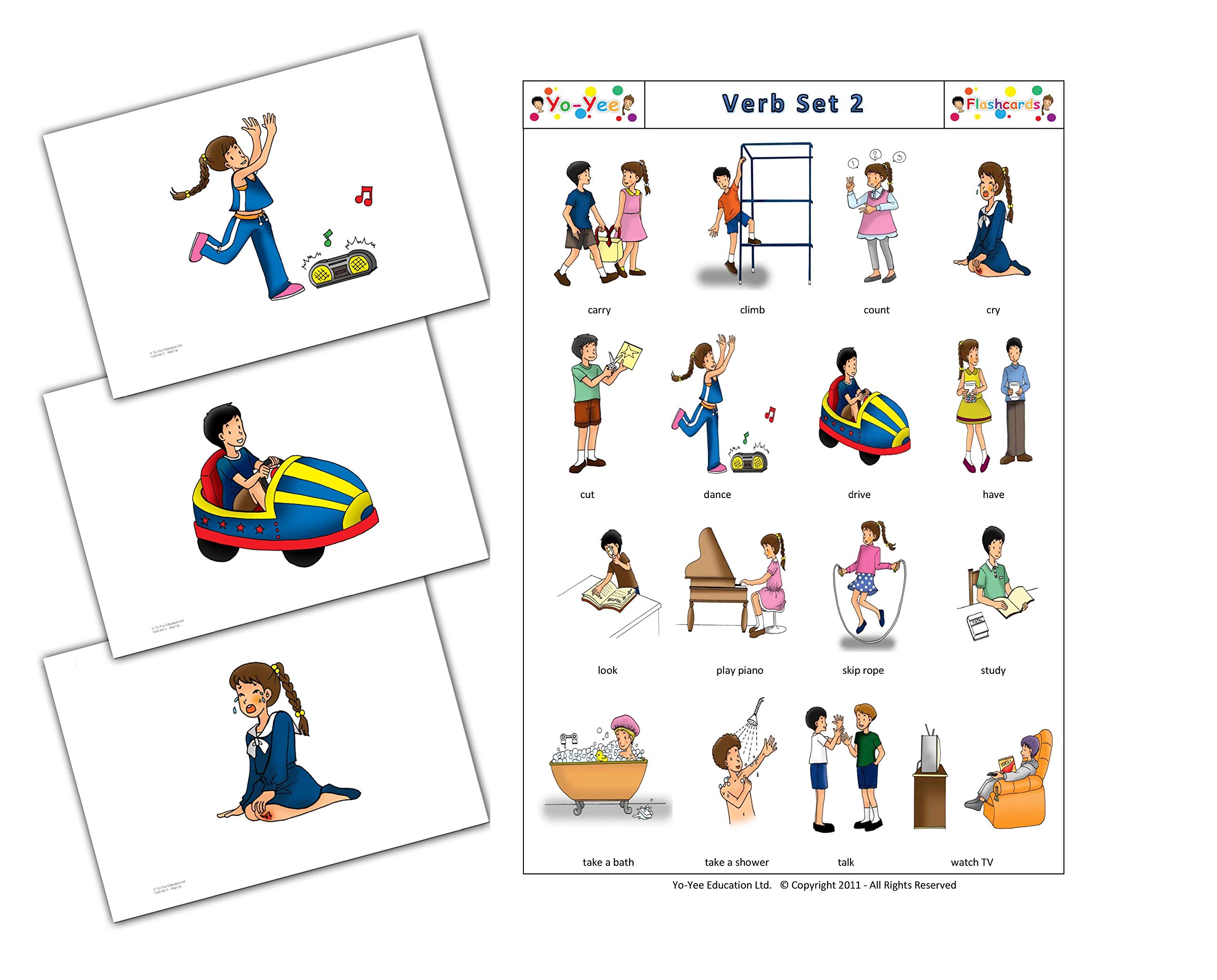 Yo-Yee Step Up Flash Cards - 371 Vocabulary Picture Cards For Toddlers & Language Development