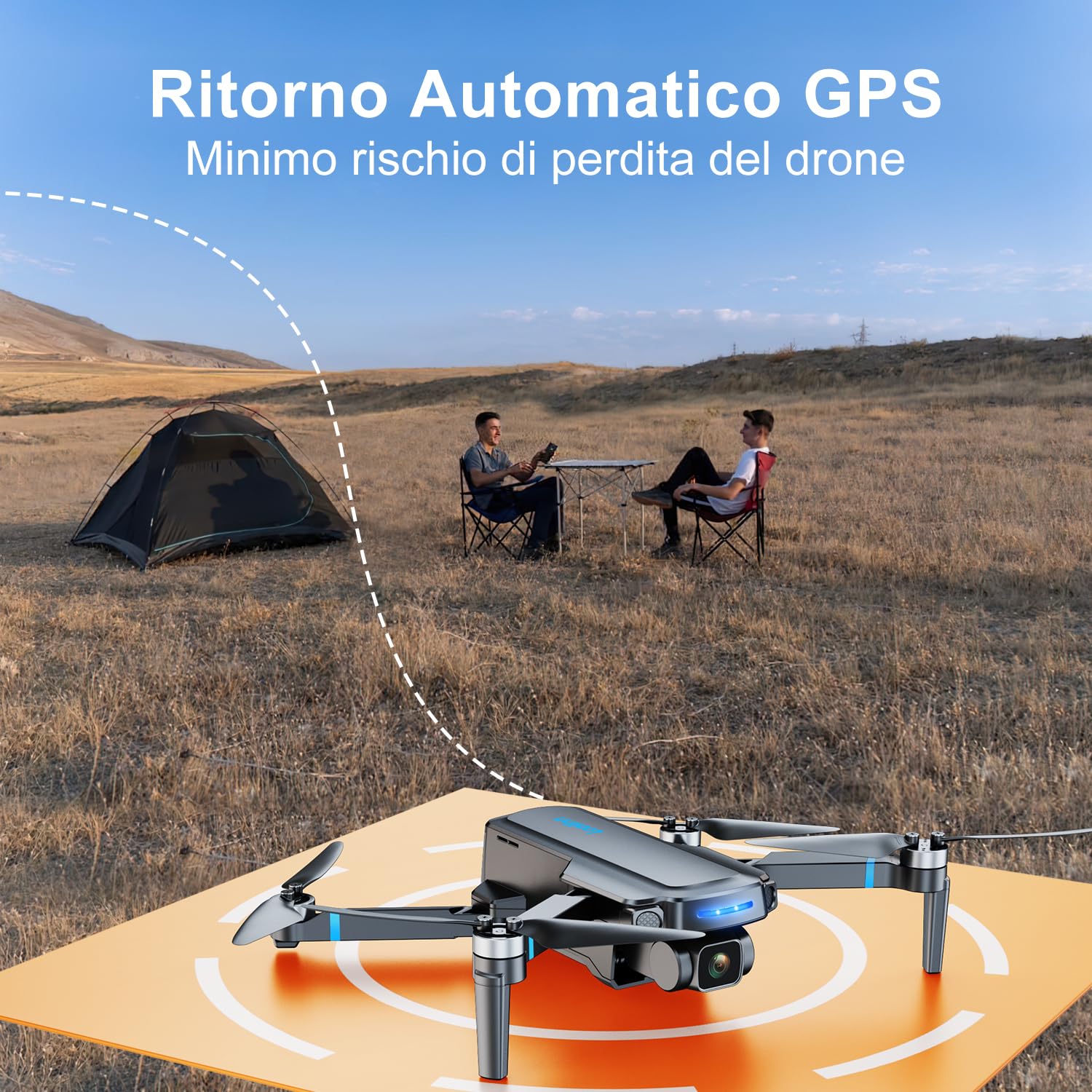 Loolinn | Drone con Telecamera 4K come Regalo per Principianti ed Esperti - 2 Batterie, 40 Minuti di Volo, Telecamera UHD 4K, supporta Fotografie Panoramiche e Time-Lapse, <250g - Idee Regalo