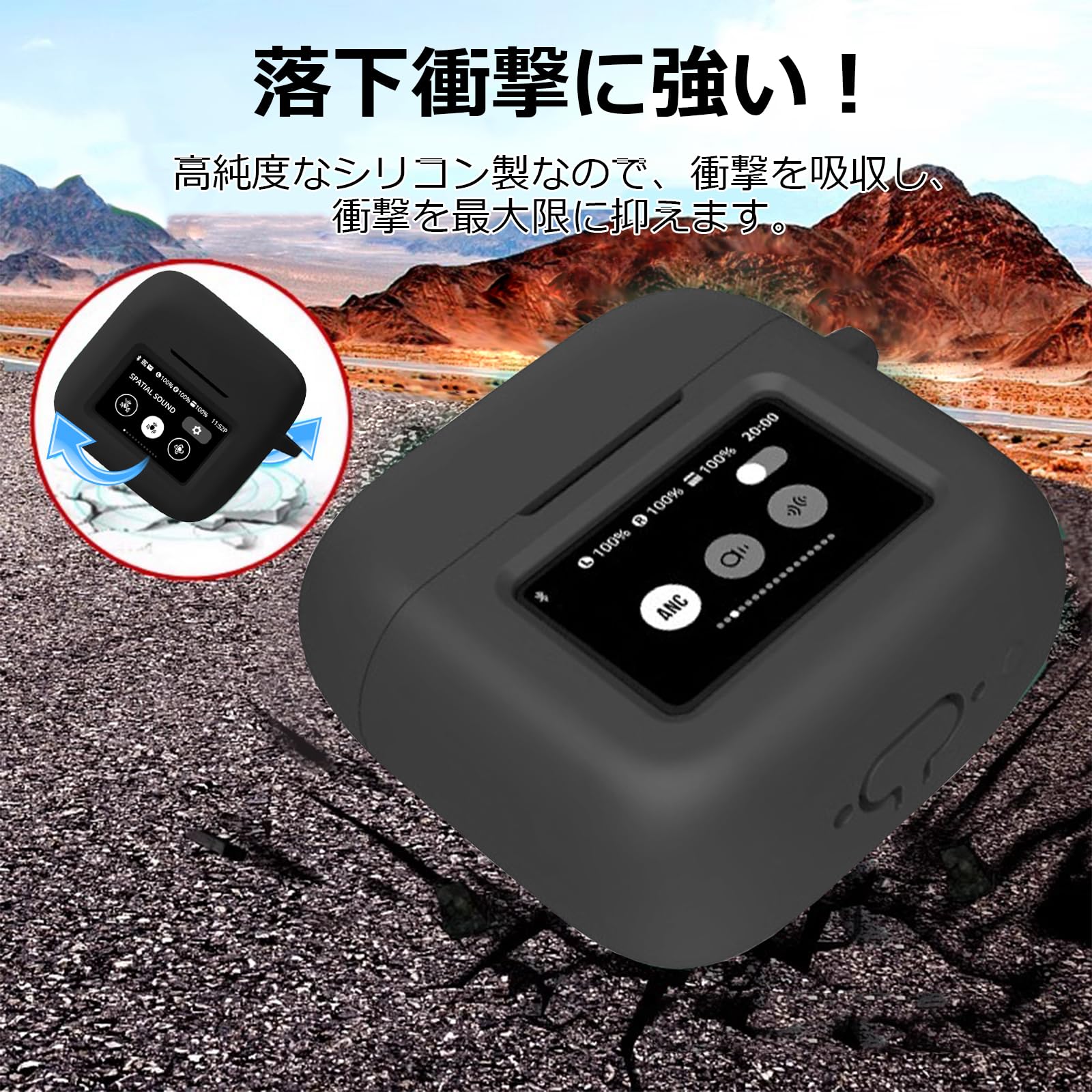 Amazon | ZIZUCHLE For JBL TOUR PRO 3ケースカバー 【JBL TOUR PRO 3