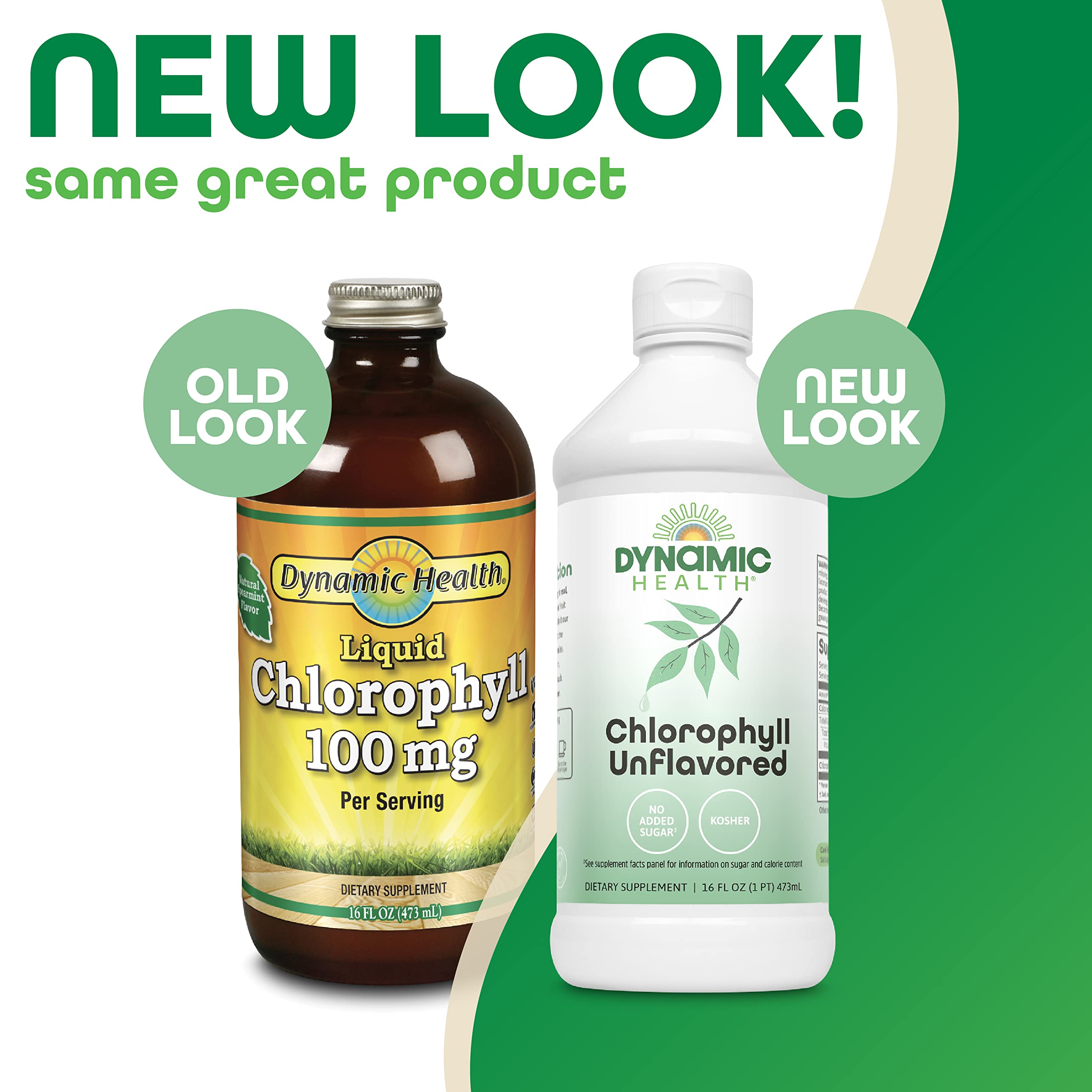 Dynamic Health Liquid Chlorophyll Unflavored 100 mg, Sodium Copper Chlorophyllins with Alfalfa and Mulberry Leaves, Plant Cleanse and Deodorizing, No Added Sugar, 16 Fl Oz — Amazon image 2