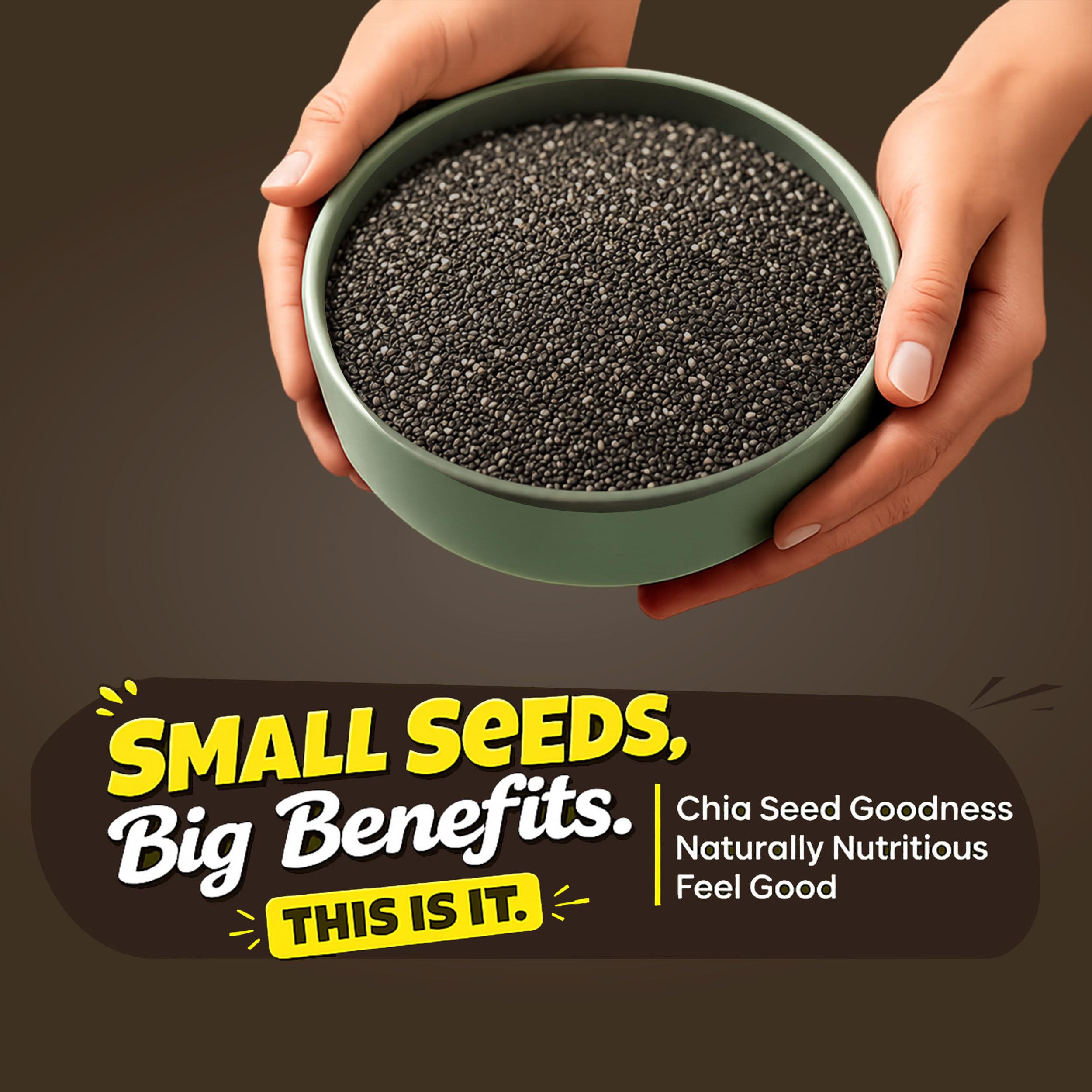 Khari Foods Chia Seeds for Weight Loss 200g | Rich in Omega 3 Fats & Fibre | Healthy Snacks for Guilt Free Binge 2