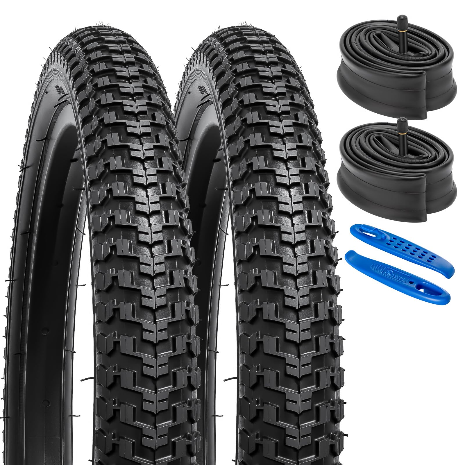 YUNSCM 2-PCS 20-inch MountainFietsbanden 20x2.125/54-406 60TPI and 20-inch Binnenband Schrader Valve Compatible with 20x2.0 20x2.10 20x2.125 20x2.15 Fietsbanden and Binnenband (Y-361 YUNSCM 2-PCS 20-inch MountainFietsbanden 20x2.125/54-406 60TPI and 20-inch Binnenband Schrader Valve Compatible with 20x2.0 20x2.10 20x2.125 20x2.15 Fietsbanden and Binnenband (Y-361