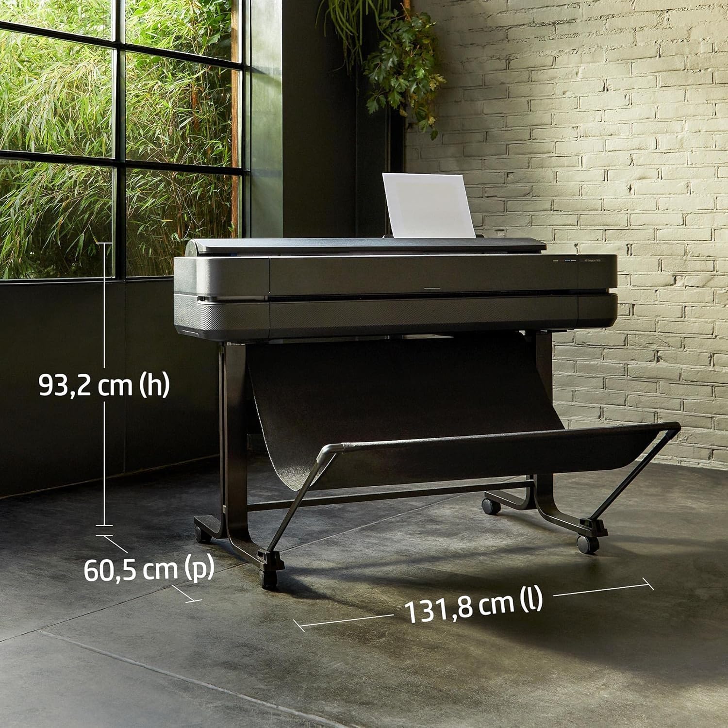 HP DesignJet T630 Stampante per Grandi Formati da 91 cm 5HB11A, Formati supportati da A4 ad A0, velocità 76 Pagine A1 all’Ora, Gigabit Ethernet, USB Hi-Speed 2.0, Wi-Fi, Garanzia 1 Anno, Nero