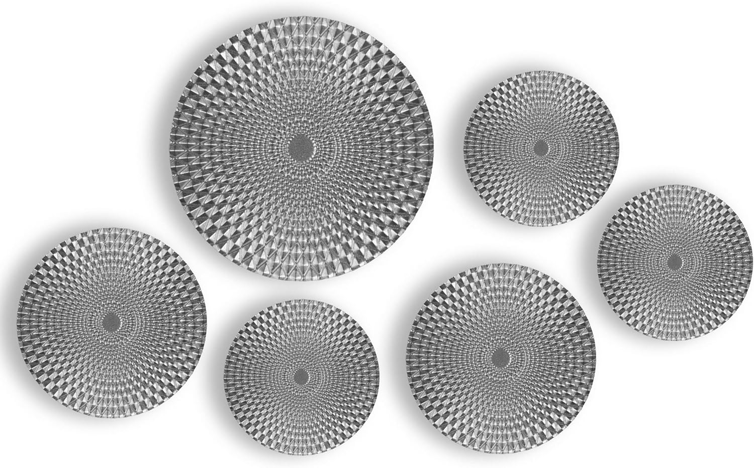 JWZSKZYZ metal wall art (Silver)