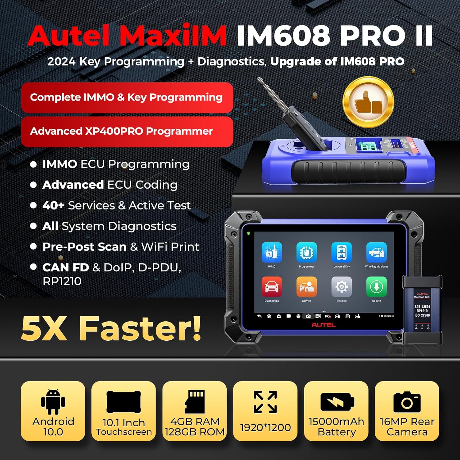 Autel MaxiIM IM608 PRO II Herramienta de Programación Key Fob Android