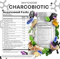 Vista 5 de Clean Nutra - Píldoras de carbón activado + enzimas digestivas probióticas Shilajit para la salud digestiva cápsulas con menta hinojo regaliz