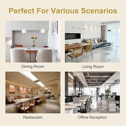 Miniatura 7 de Sillas de comedor modernas, sillas de cocina tapizadas de tela con cómodo asiento acolchado y patas de metal resistentes, sillas laterales de granja