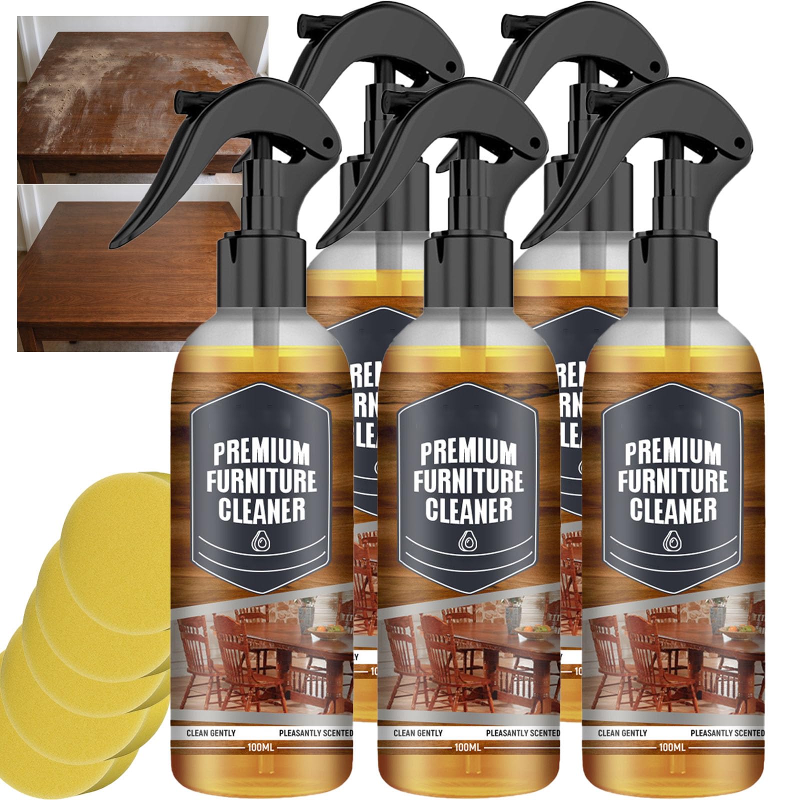 Limpiador de muebles de alta calidad, limpiador de suelos y pulido para madera, laminado de madera dura e iluminador de bambú, removedor de manchas de azulejos de cerámica y mármol, evita el secado y