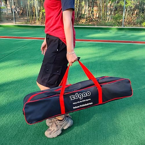 Miniatura 9 de Zdgao Pickleball Set with Net for Driveway, 22 FT Regulation Size Pickle Ball Net Set with Pickleballs, Court Markers and Carry Bag, Steady Metal