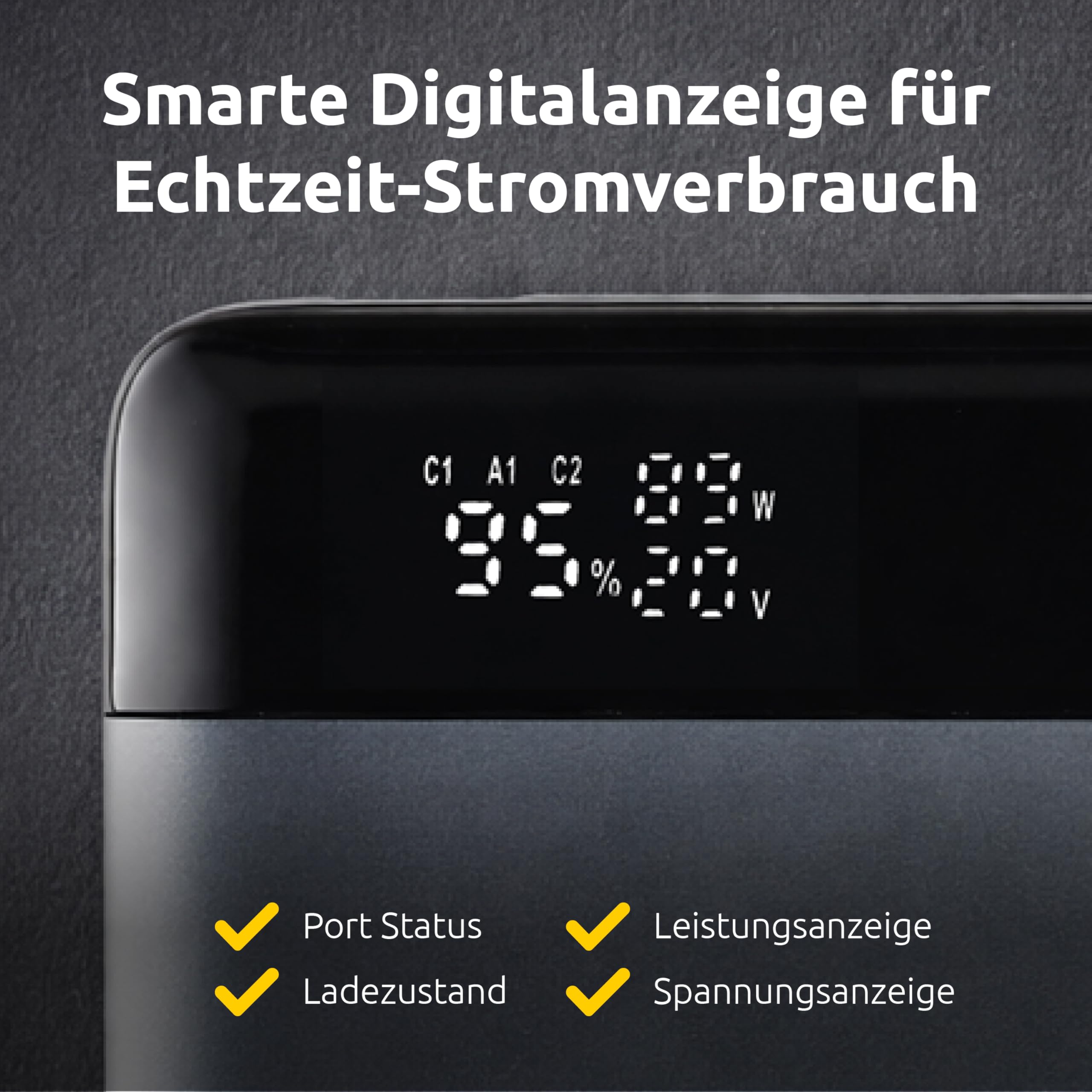 Intenso Powerbank HE25000, zewnętrzny akumulator z Power Delivery (140 W) i kablem USB-C do ładowania USB-C, 25000 mAh, szaro-czarny