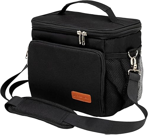 Miniatura 1 de Carrywell (No fabricada en China) Bolsa de almuerzo aislada, reutilizable y de lados suaves para oficina, playa, picnic y piscina, bolsa enfriadora