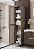 Furnitt Home Multi-Purpose High Cabinet with Shutter Cover – MDF Body, Storage Unit with Shelf, Pantry Cabinet, Kitchen Cabinet, Bathroom Cabinet, Plastic Leg (Beige)