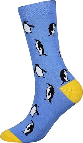 Miniatura 6 de Calcetines de caña corta casuales para hombre, de algodón, con motivo de animales, alocados y divertidos, 5 pares