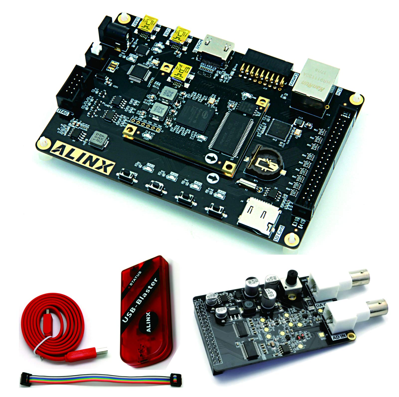 ALINX AX1025C: Cyclone 10 10CL025 (FPGA Development Board + USB Downloader)