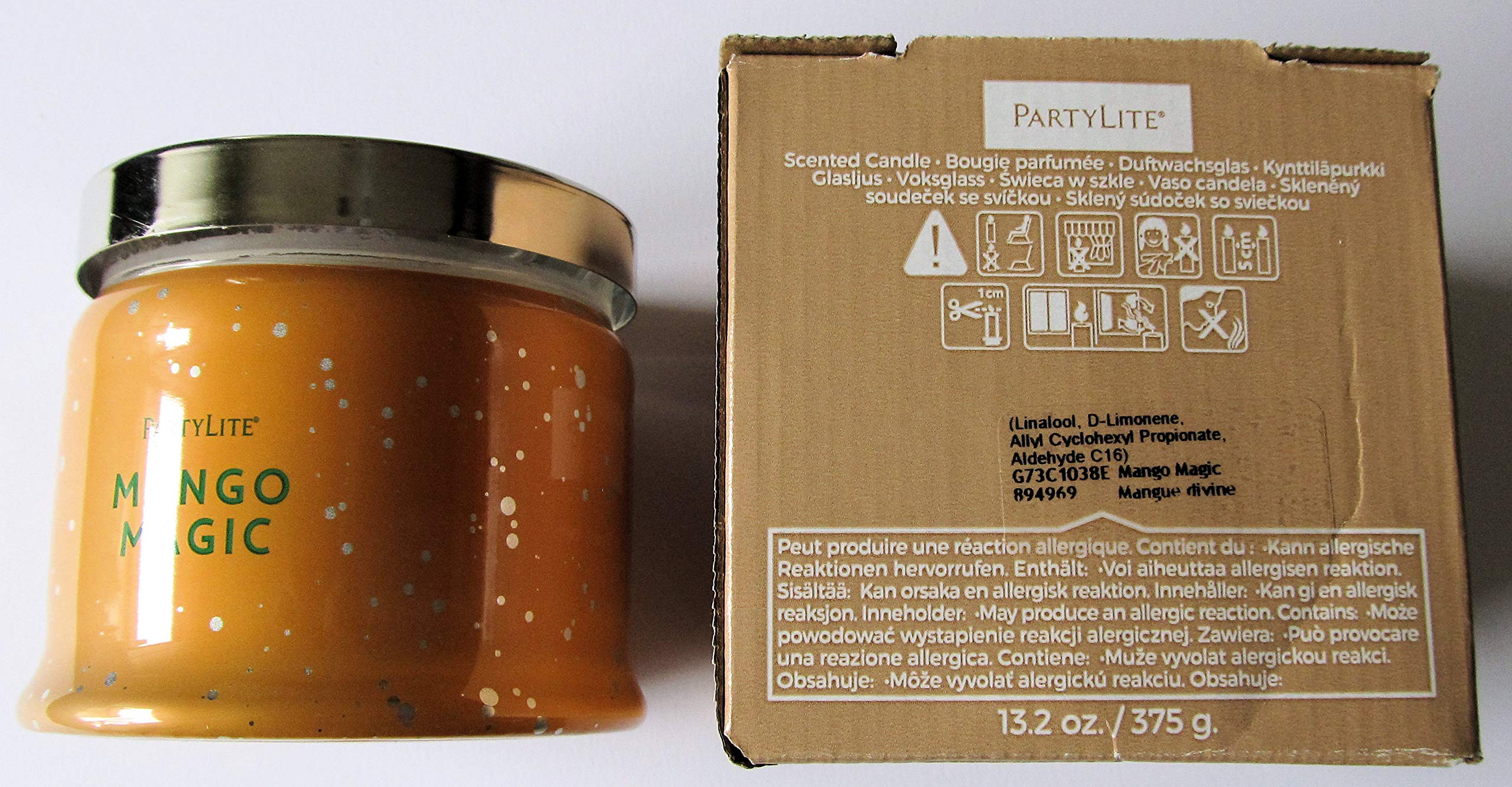 Unbekannt PartyLite 3-Docht-Duftwachsglas Magische Mango [G73C1038]