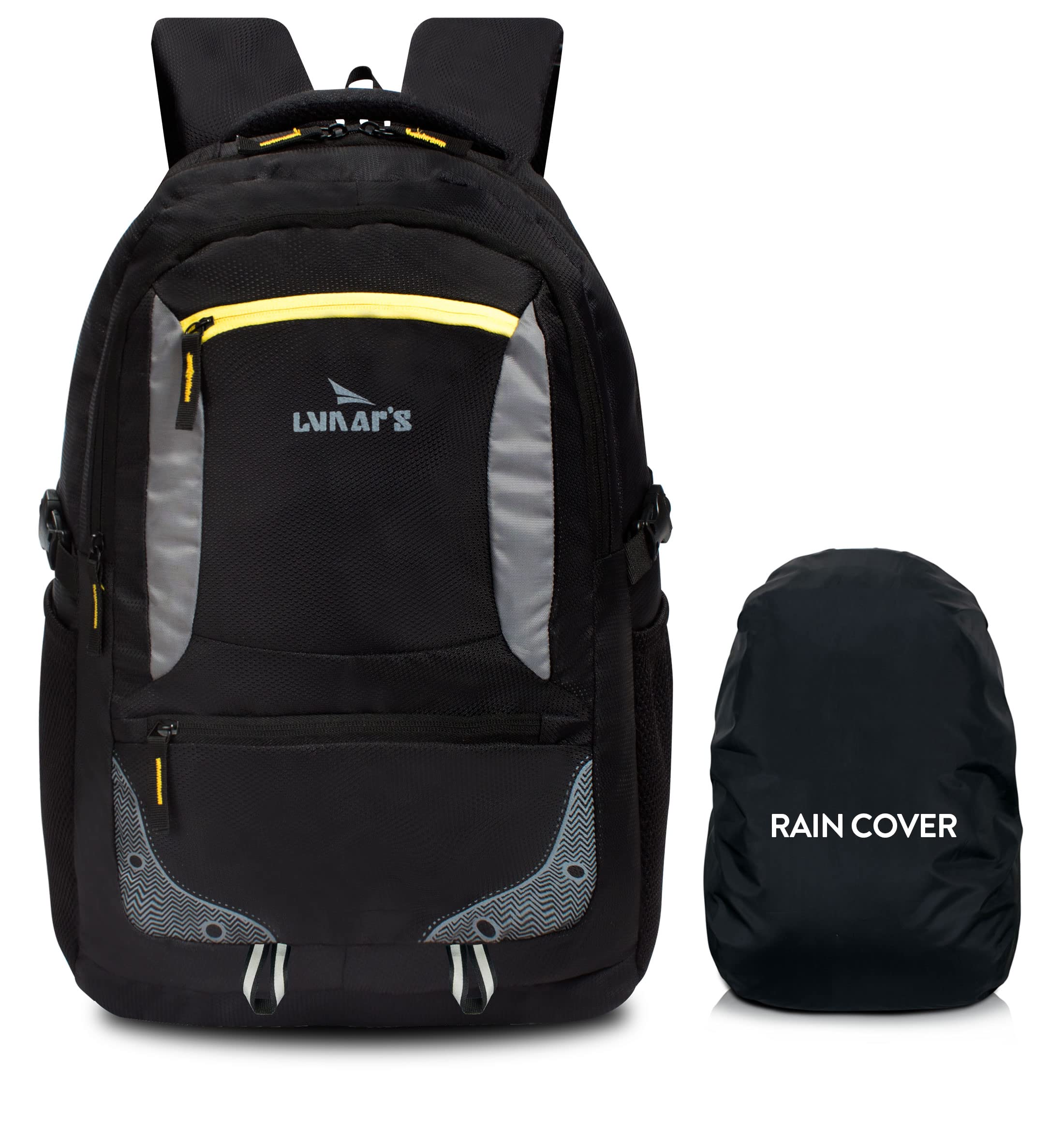 Lunar's 35 L Laptop Office/School/Travel/Business Backpack Water Proof - Fits Up to 15.6 Inch Laptop Notebook, With Raincover, Inside Organiser and 1 Year Warranty (All)