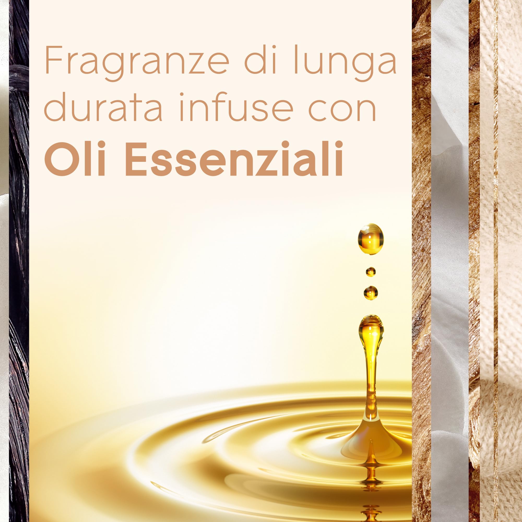 Glade liquido elettrico Profumatore per Ambienti con Olii Essenziali, Fragranza Vaniglia, 1 Diffusore e 3 Ricariche