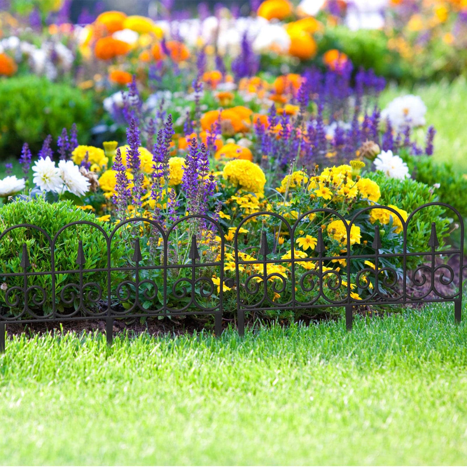 Pannelli decorativi per recinzioni, Bordo flessibile per recinzione da | giardino, Staccabile resistente alle intemperie recinzione per piscina recinzioni, decorazione prato