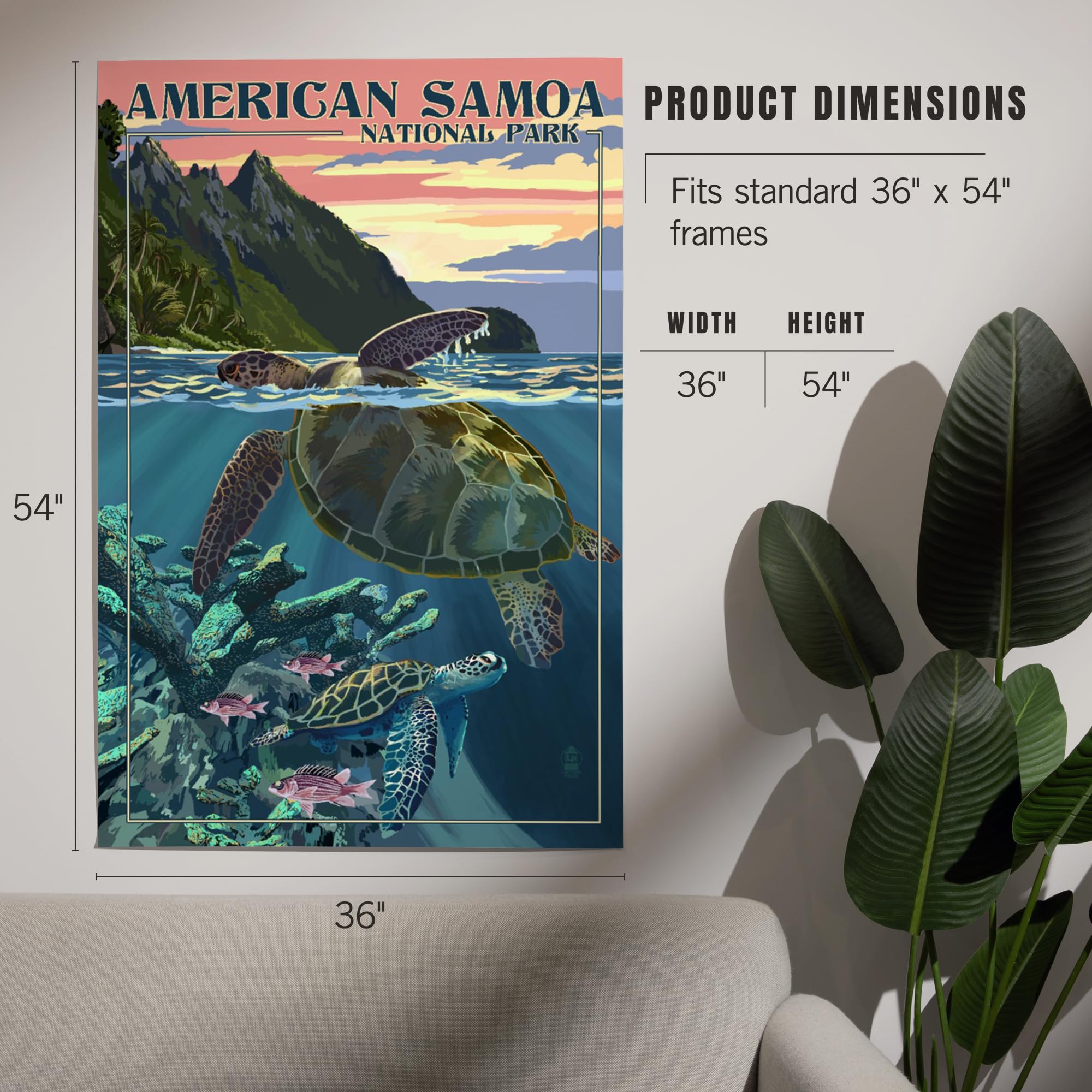 Amazon.com: Lantern Press 36x54 Inch Giclee Art Print Wall Decor