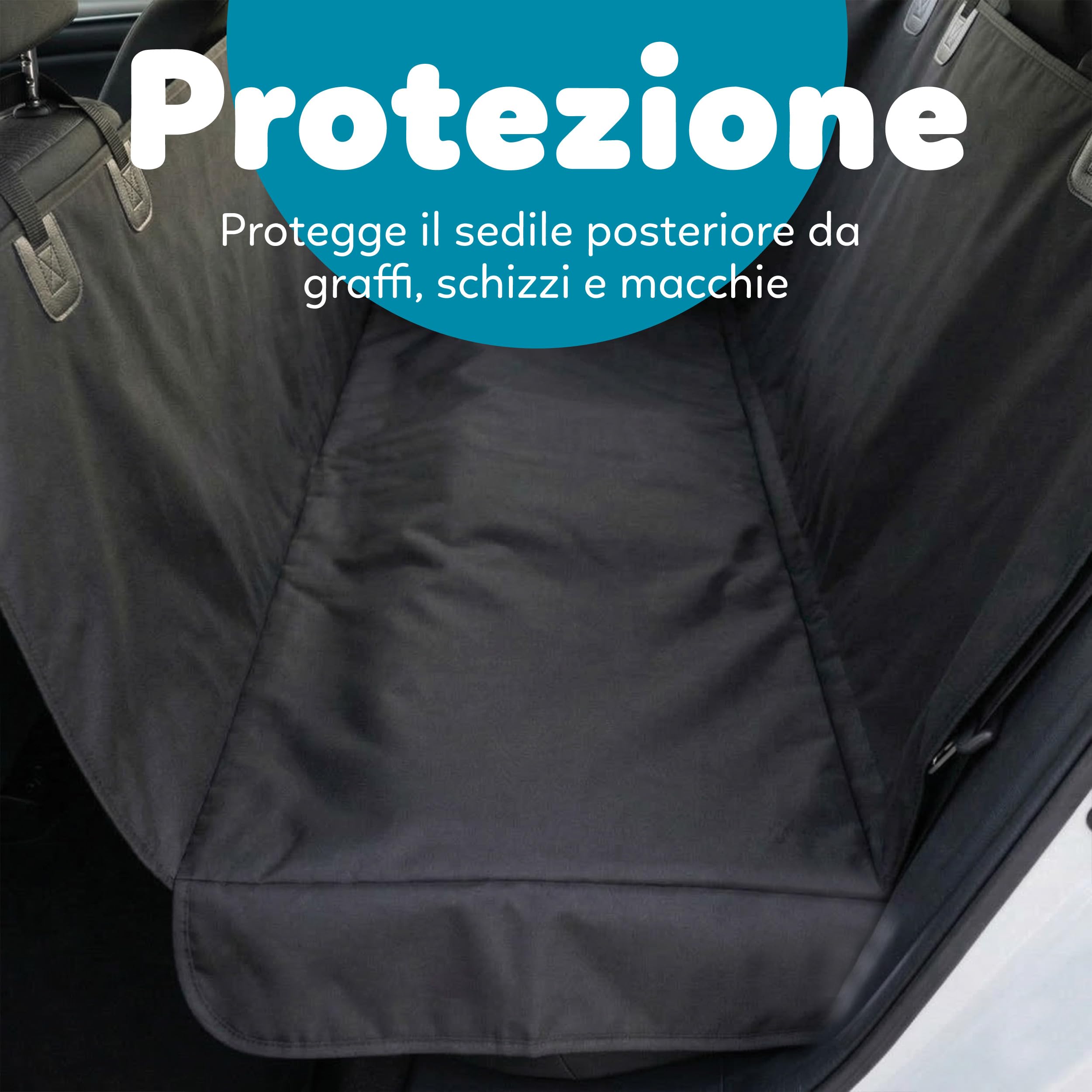 AQPET Telo Amaca Coprisedile per Animali Domestici Impermeabile Universale per Auto 140x150cm