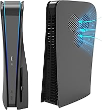 Face Plates Cover Skins Shell Panels for Playstation 5 Disc Edition, ABS Anti-Scratch Dustproof Hard Shockproof Replacement Side Plate Shell Case for PS5 Accessories for PS5 (Black Rhombus)