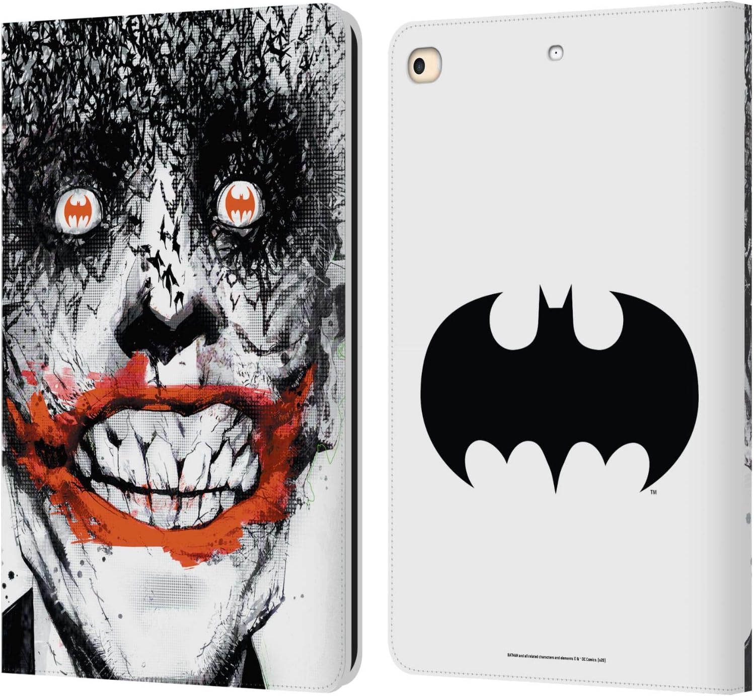 Head Case Designs Officially Licensed Batman DC Comics Detective Comics 880 Famous Comic Book Covers Leather Wallet Case Compatible with Apple iPad 9.7 2017 / iPad 9.7 2018