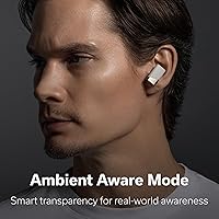 Vista 3 de Status Auriculares inalámbricos Pro X, controlador de altavoz triple, audio de alta resolución con LDAC, 52dB ANC, 6 micrófonos de formación de haz