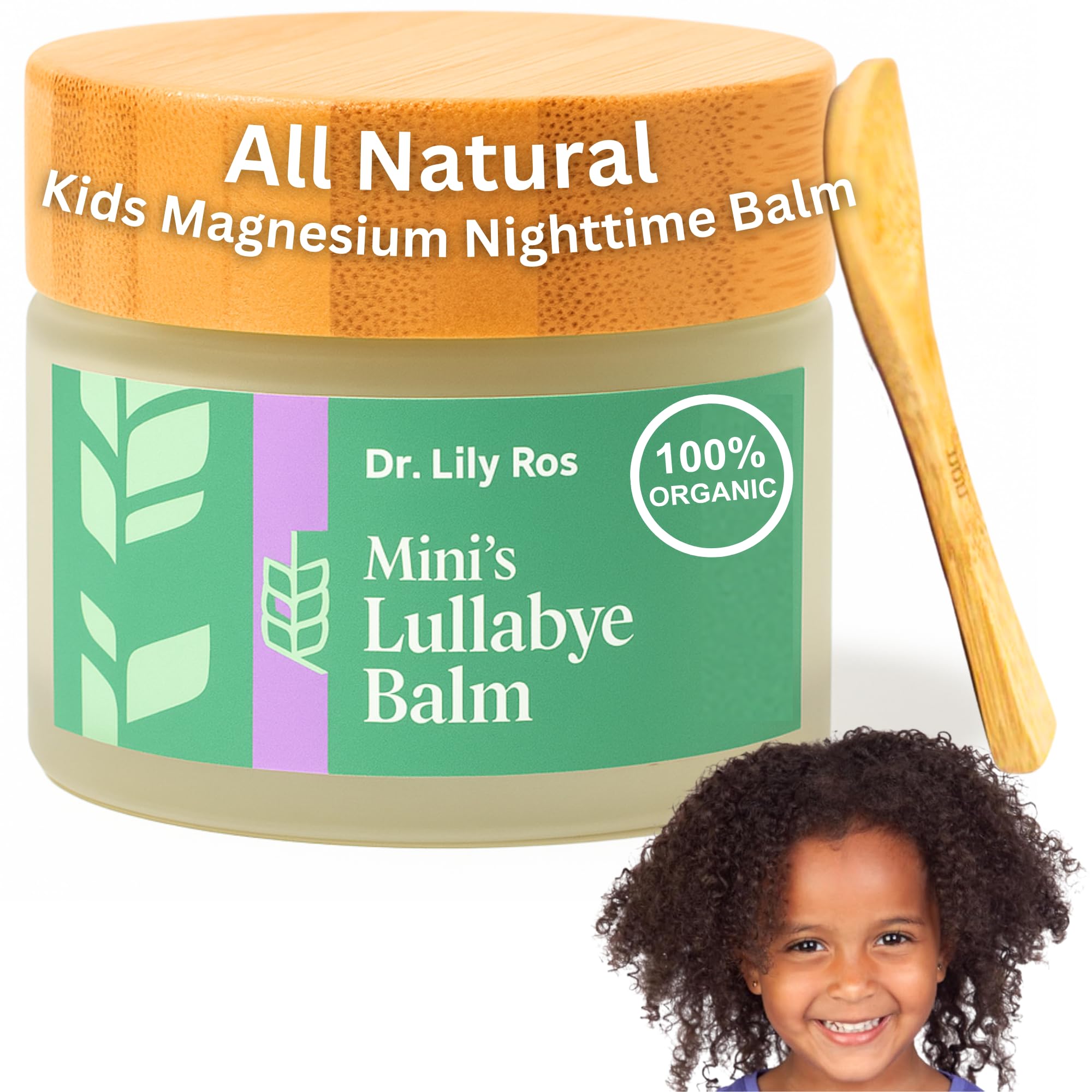 Magnesium Cream Balm For Kids & Baby Nightime Relaxation | Organic Ingredients For Feet, Legs, Stomach, Arms | Dr. Formulated For Growing Pain | Safe Natural Ingredients (Children) Dr. Lily Ros