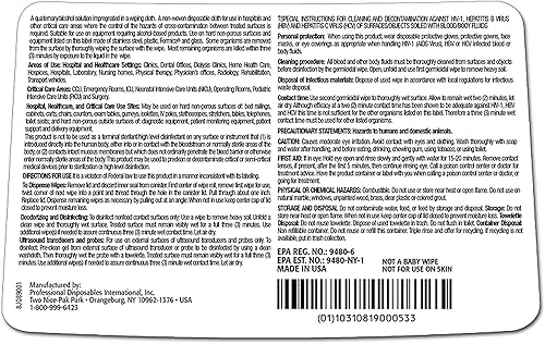 Miniatura 2 de PDI Q89072 60 x 66in Sani-Cloth Plus Germicida Paños desechables 160 por bote por PDI